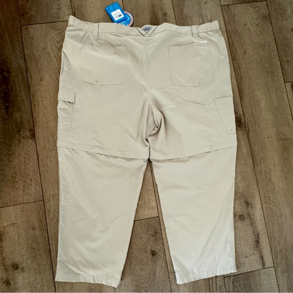 Men’s‎ Plus Size Beige Convertible Omni Shade Moisture Wicking Nylon Pants 54x30 - Picture 10 of 10